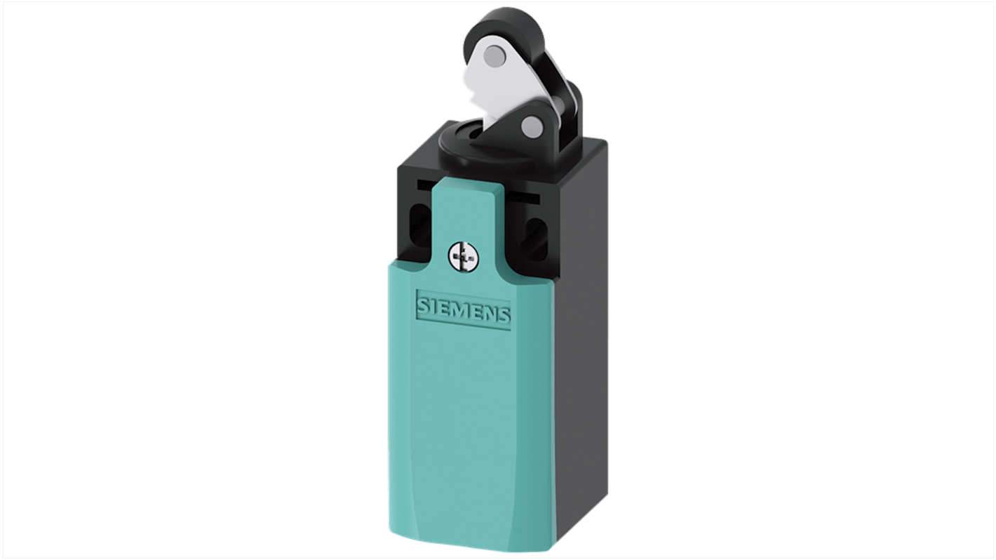 Siemens 3SE Series Roller Plunger Limit Switch, 2NC/1NO, IP66, IP67, Plastic Housing, 400V ac Max, 10A Max