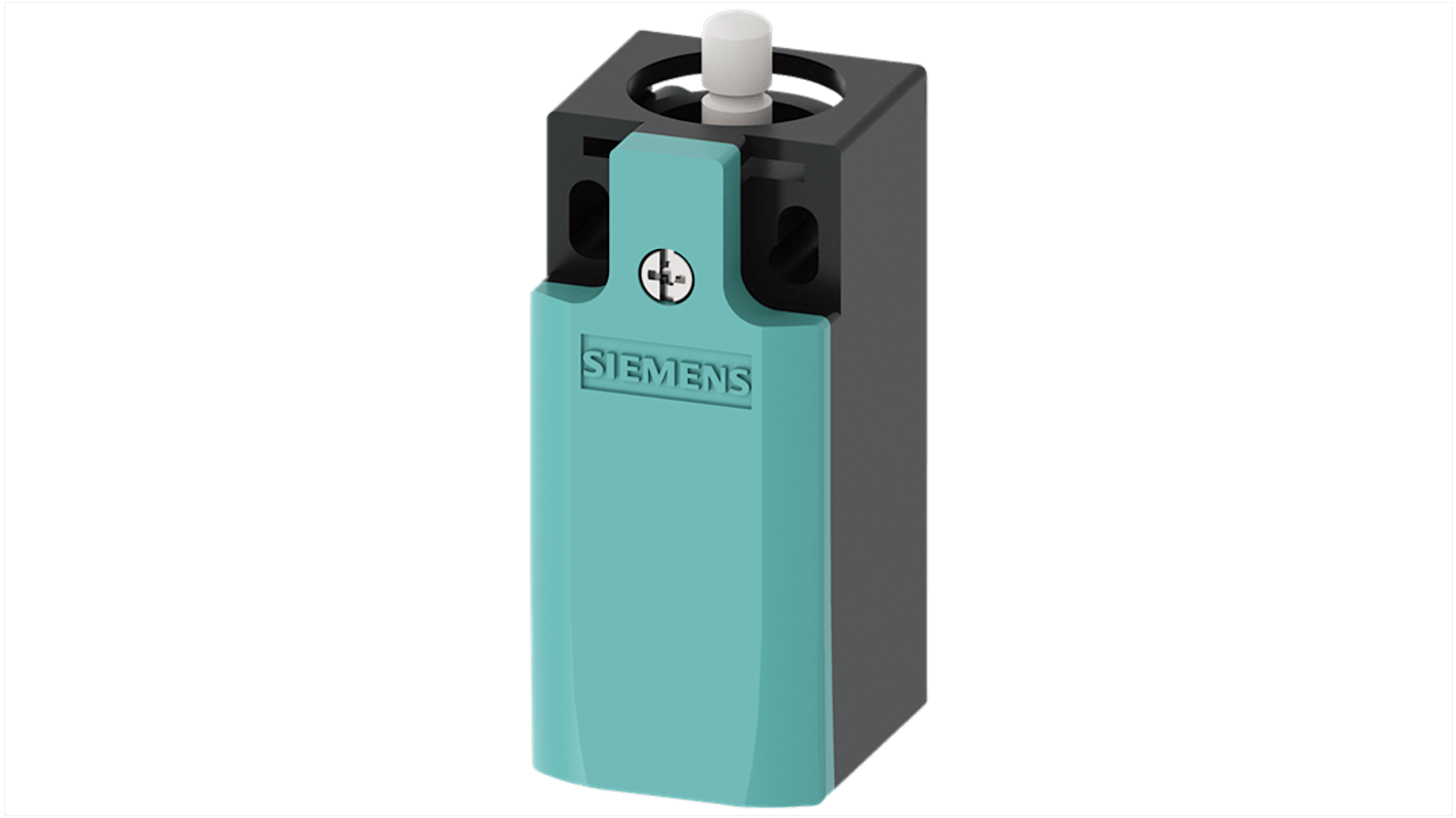 Siemens 3SE Series Round Plunger Limit Switch, 2NC/1NO, IP66, IP67, Plastic Housing, 400V ac Max, 10A Max