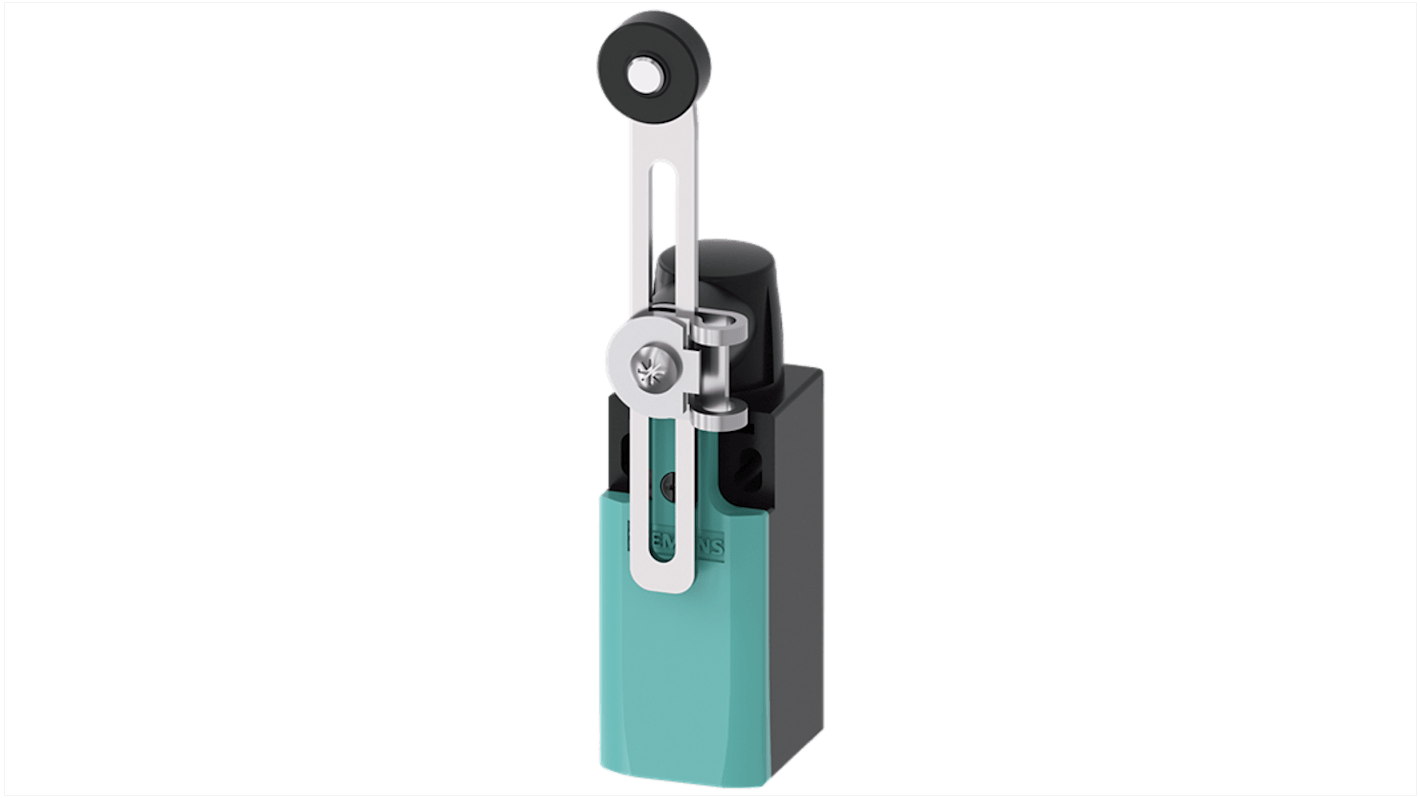 Siemens 3SE Series Lever Limit Switch, 2NC/1NO, IP66, IP67, Plastic Housing, 400V ac Max, 10A Max