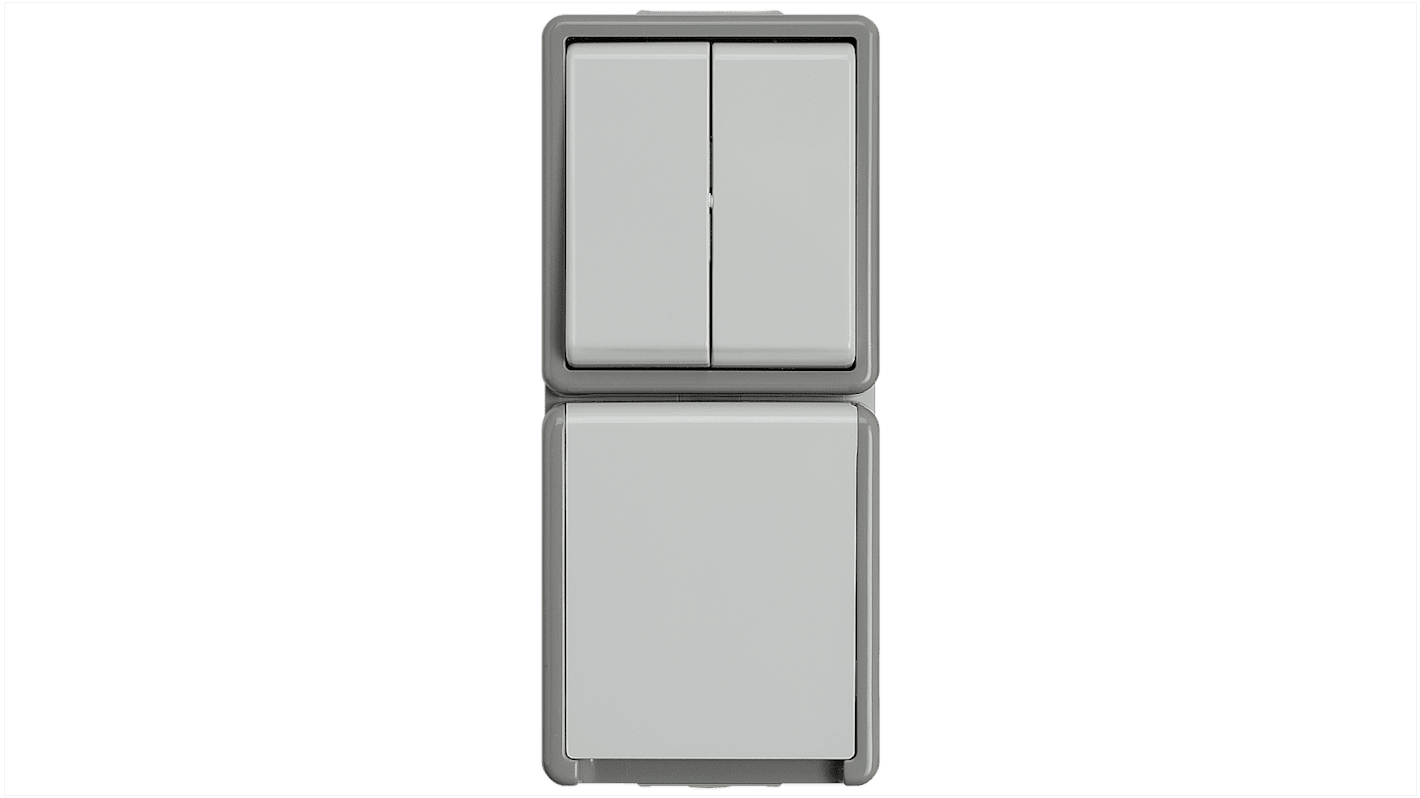 Siemens Grey Push Button Light Switch, DELTA