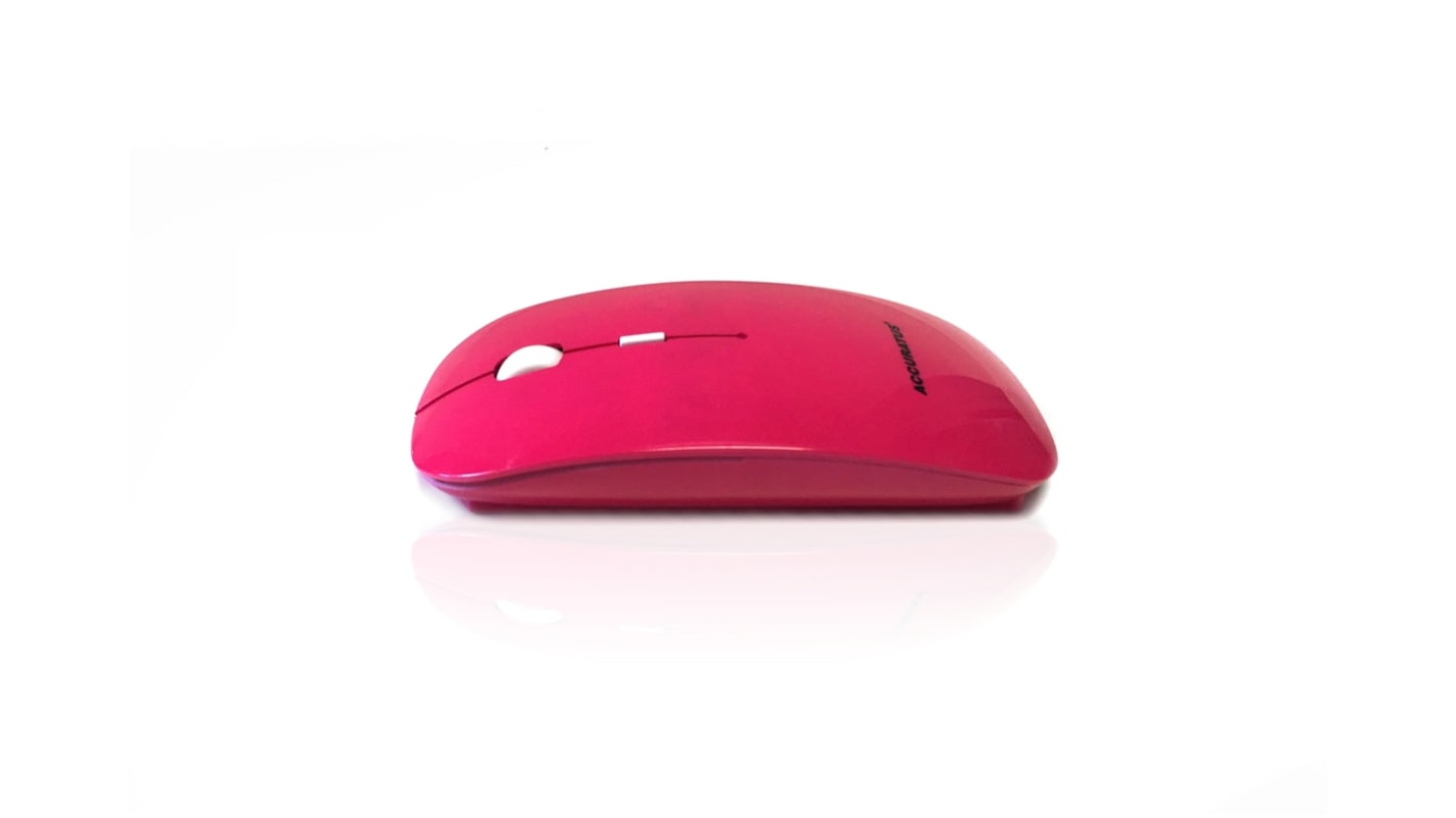 Myš 3tlačítková, bezdrátová optická, RF, Růžová Ceratech, model: MOU-IMAGE-RF-PIN