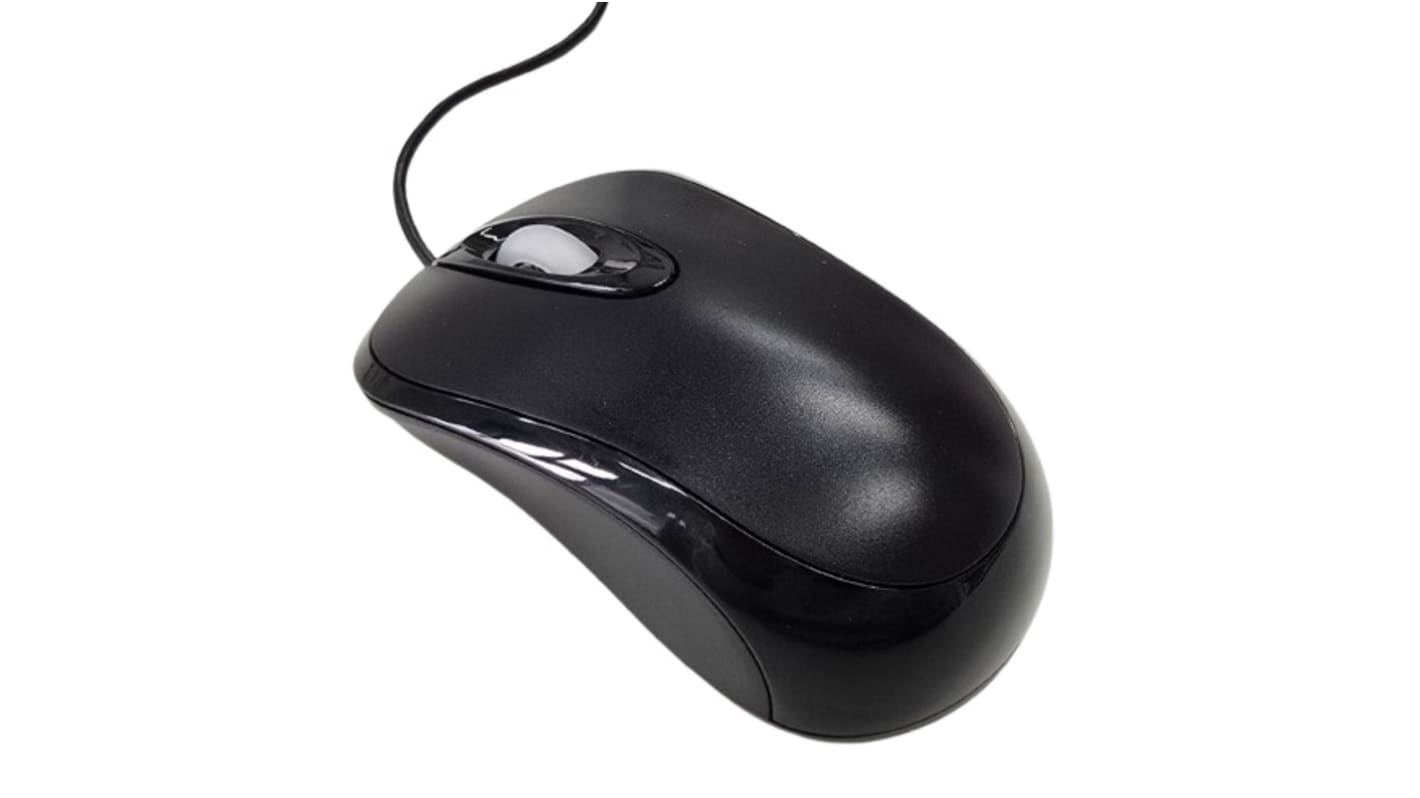 Ceratech Maus Verdrahtet USB Optisch 3 Tasten Schwarz