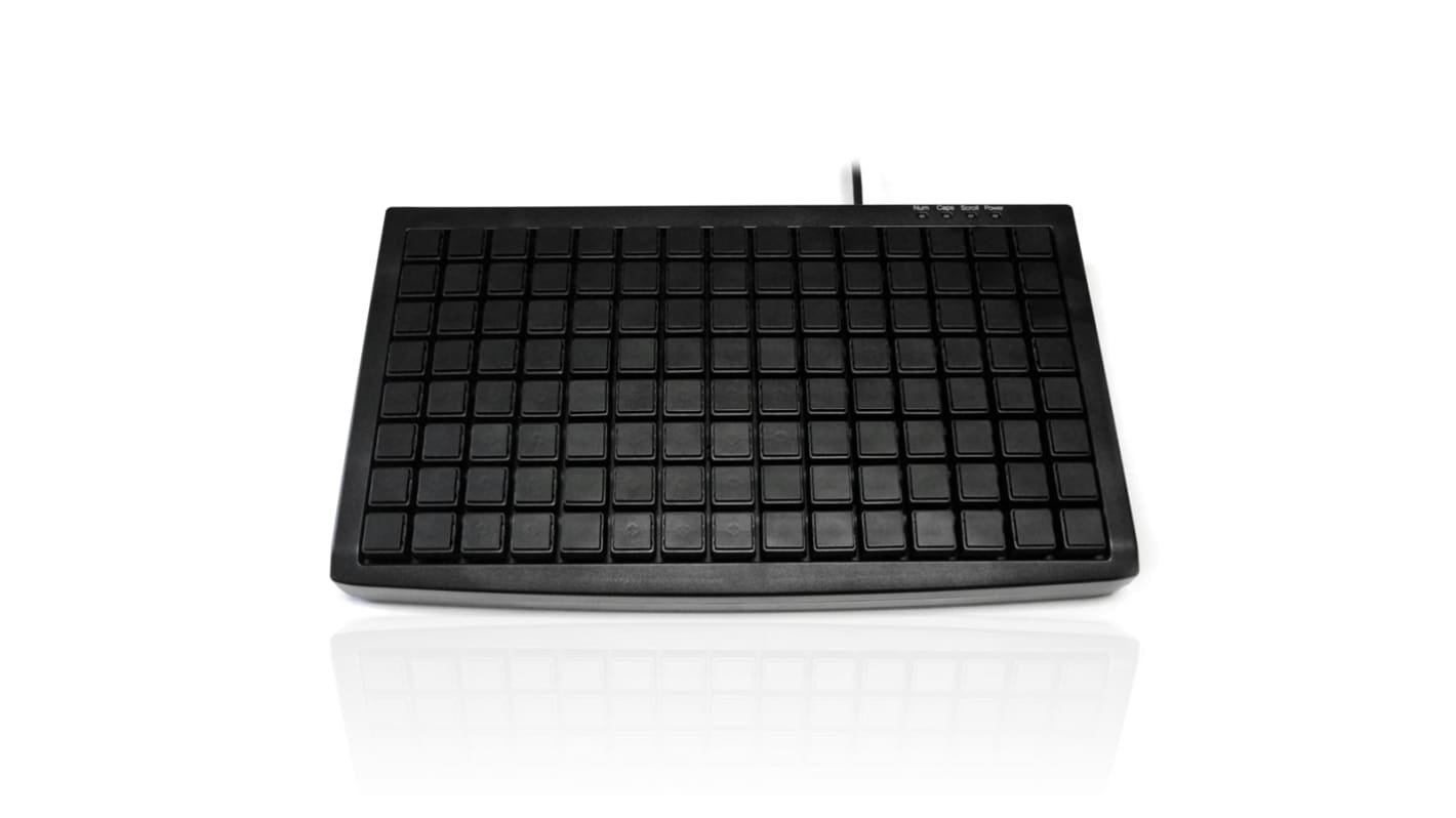 Teclado Ceratech, , Con cable, Negro, PS/2, Compacto, QWERTY (EE.UU.)