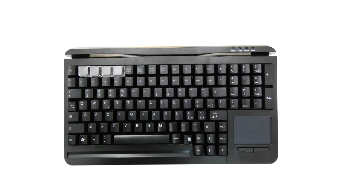 Ceratech KYB500-S109C-IT Wired USB Keyboard, Qwerty EU, Black