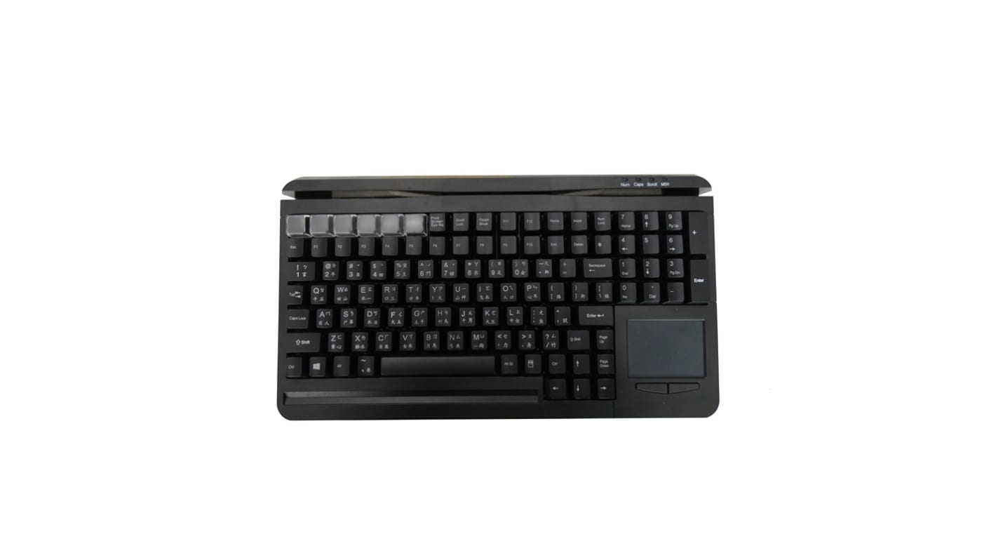 Ceratech KYB500-S109P-AR Wired PS/2 Keyboard, QWERTY, Black