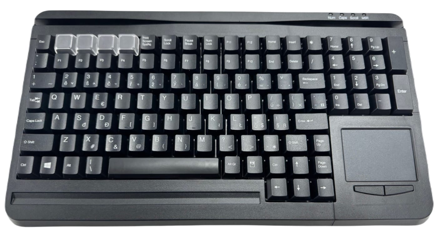 Ceratech KYB500-S109P-CZ Wired PS/2 Keyboard, Qwerty EU, Black