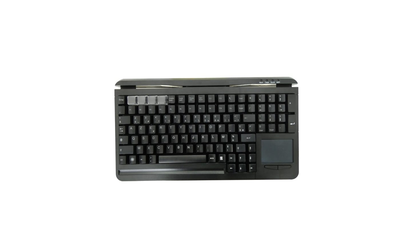 Klawiatura przewodowa, kolor: Czarny, PS/2, QWERTY (francuski), Ceratech
