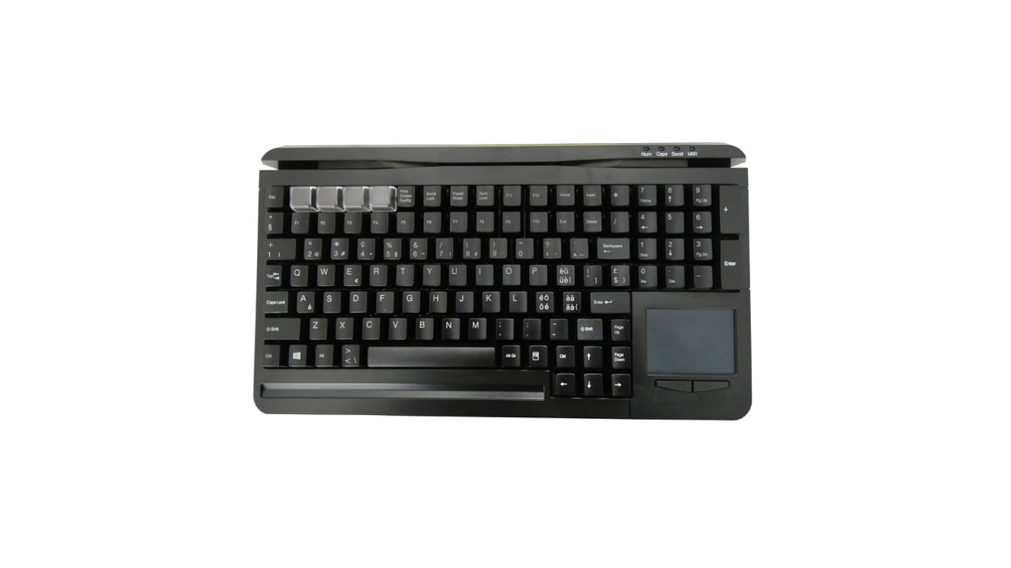 Ceratech KYB500-S109P-SW Wired PS/2 Keyboard, Qwerty EU, Black