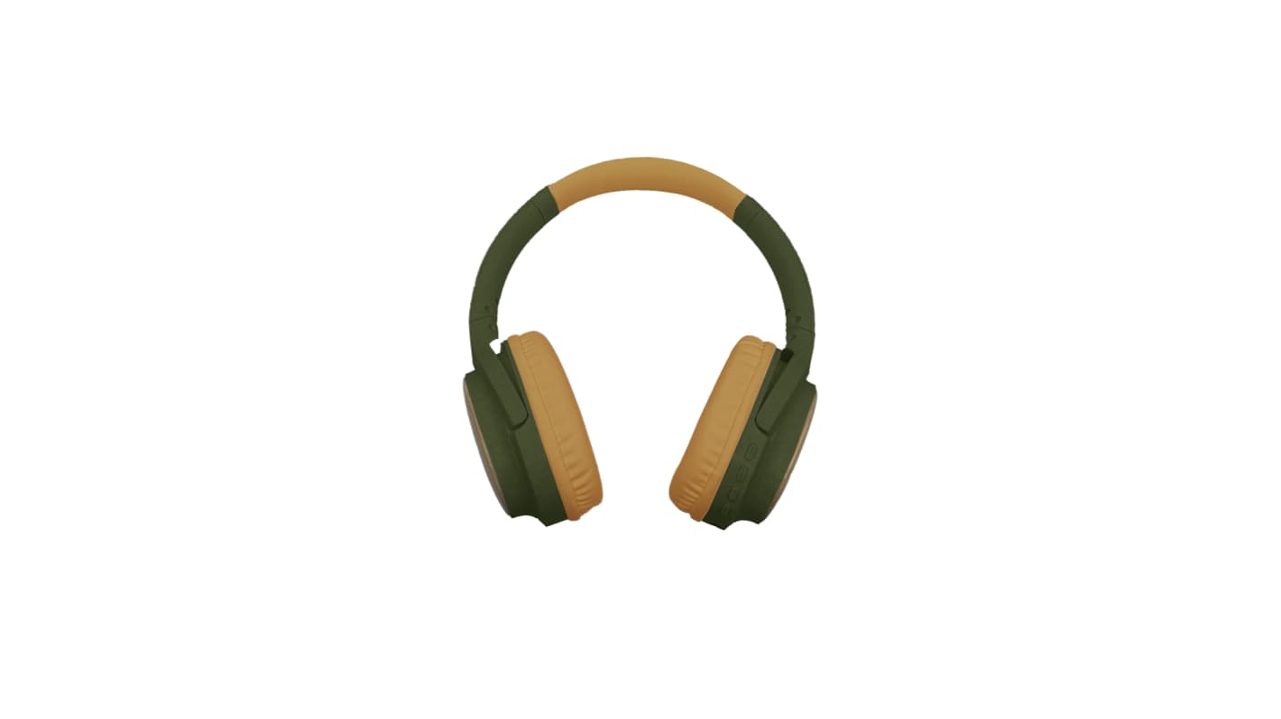 Ceratech HEA-BIO-SOUND-GR Green Wireless Bluetooth On Ear Headphones