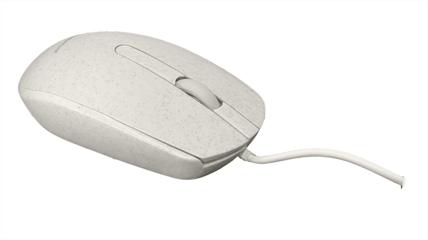 Myš 3tlačítková, Kabelová optická, USB, Bílá Ceratech, model: MOU-BIO100-WH