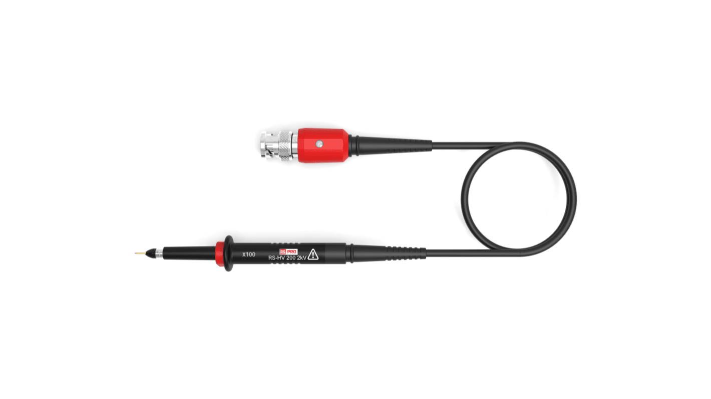 Sonda do oscyloskopów Pasywna 300MHz RS PRO 100:1 BNC l. sond: 1 RS-HV 200