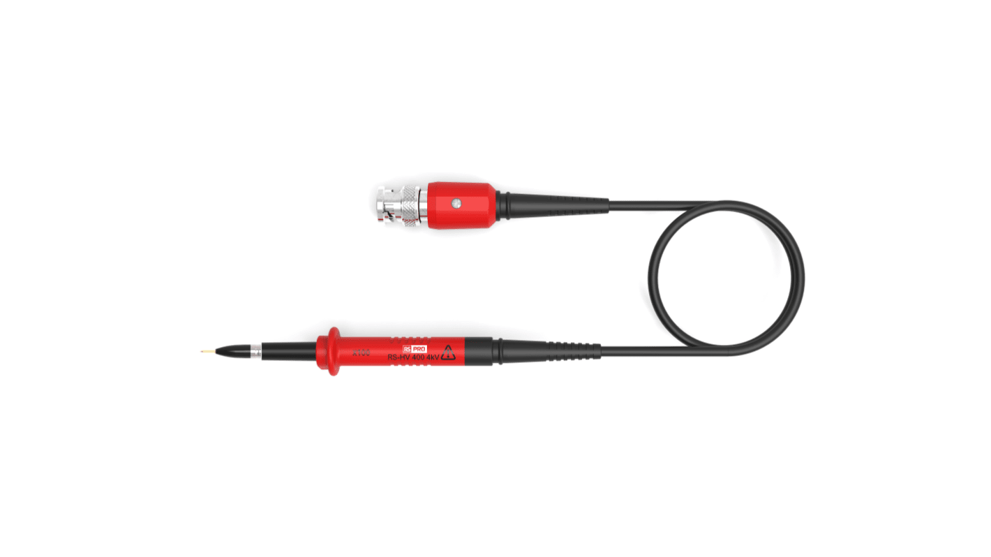 Sonda per oscilloscopio RS PRO RS-HV 400, 300MHz, attenuazione 100:1