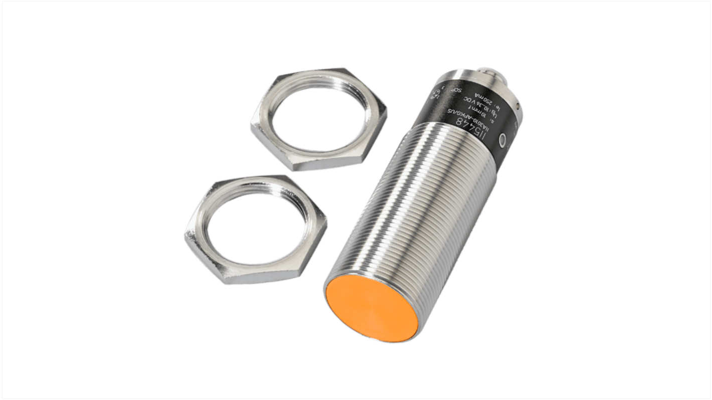 Rs-Online Sensore di prossimità induttivo Cilindro filettato ifm electronic M30 rilevamento 10 mm 10 → 36 V CC