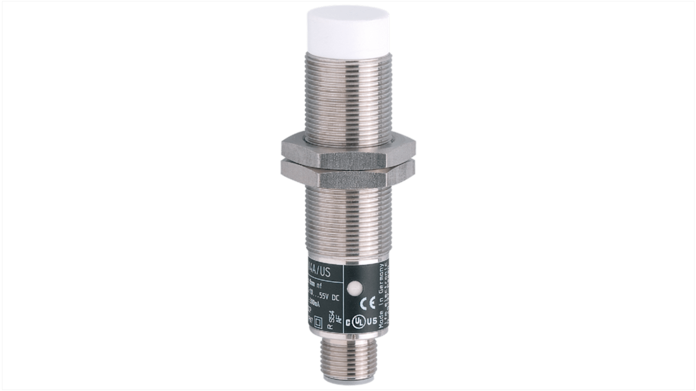 Rs-Online Sensore di prossimità induttivo Cilindro filettato ifm electronic M18 rilevamento 8 mm 10 → 55 V dc
