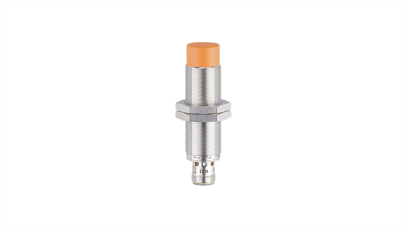 Rs-Online Sensore di prossimità induttivo Cilindro filettato ifm electronic M18 rilevamento 12 mm 10 → 30 V CC