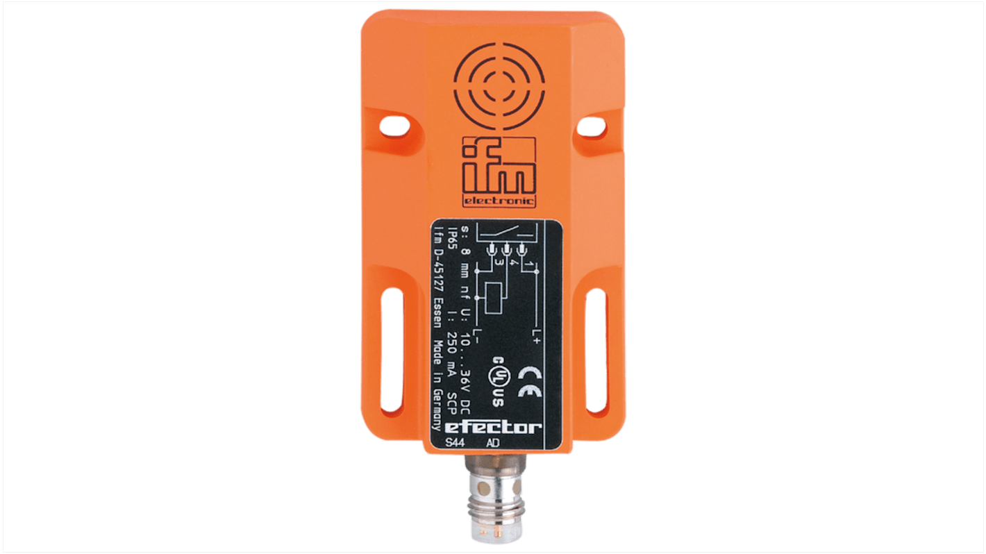 Rs-Online Sensore di prossimità induttivo rettangolare ifm electronic M8 rilevamento 8 mm 10 → 36 V CC