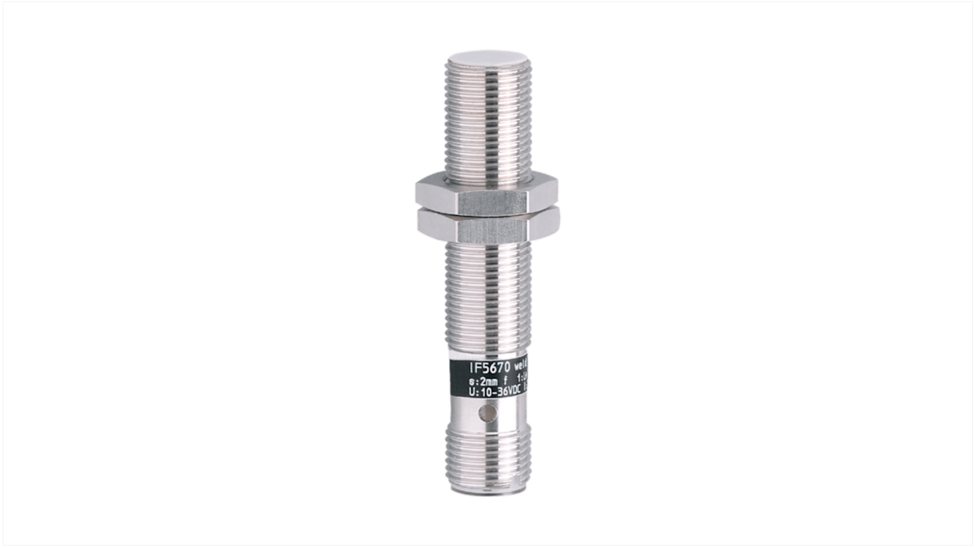 Rs-Online Sensore di prossimità induttivo Cilindro filettato ifm electronic M12 rilevamento 2 mm 10 → 36 V CC