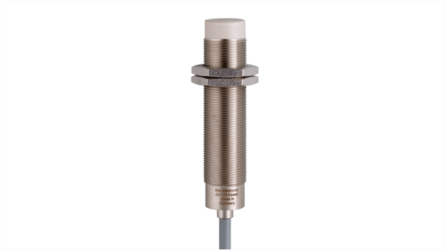 Rs-Online Sensore di prossimità induttivo Cilindro filettato ifm electronic M18 rilevamento 8 mm 10 → 35 V dc