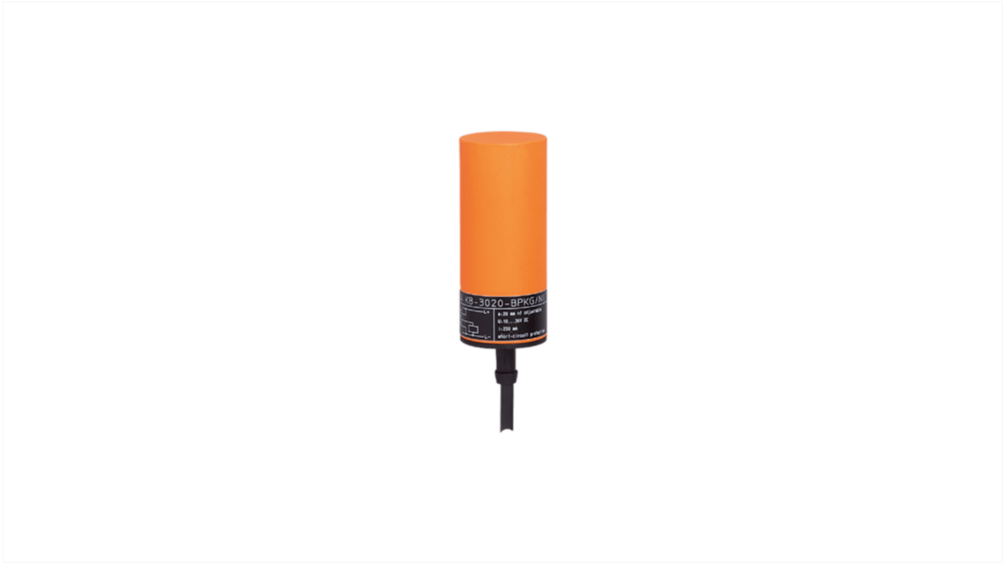 Rs-Online Sensore capacitivo Cilindro filettato ifm electronic rilevamento 3 → 20 mm 20 → 250 V ca/cc