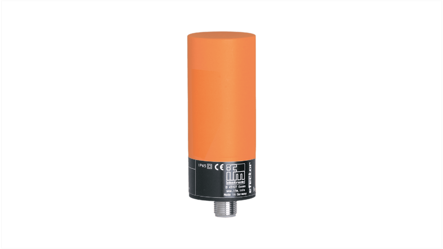 ifm electronic Capacitive Smooth Barrel Proximity Sensor, 20 mm Detection, PNP NO, 10 → 36 V dc