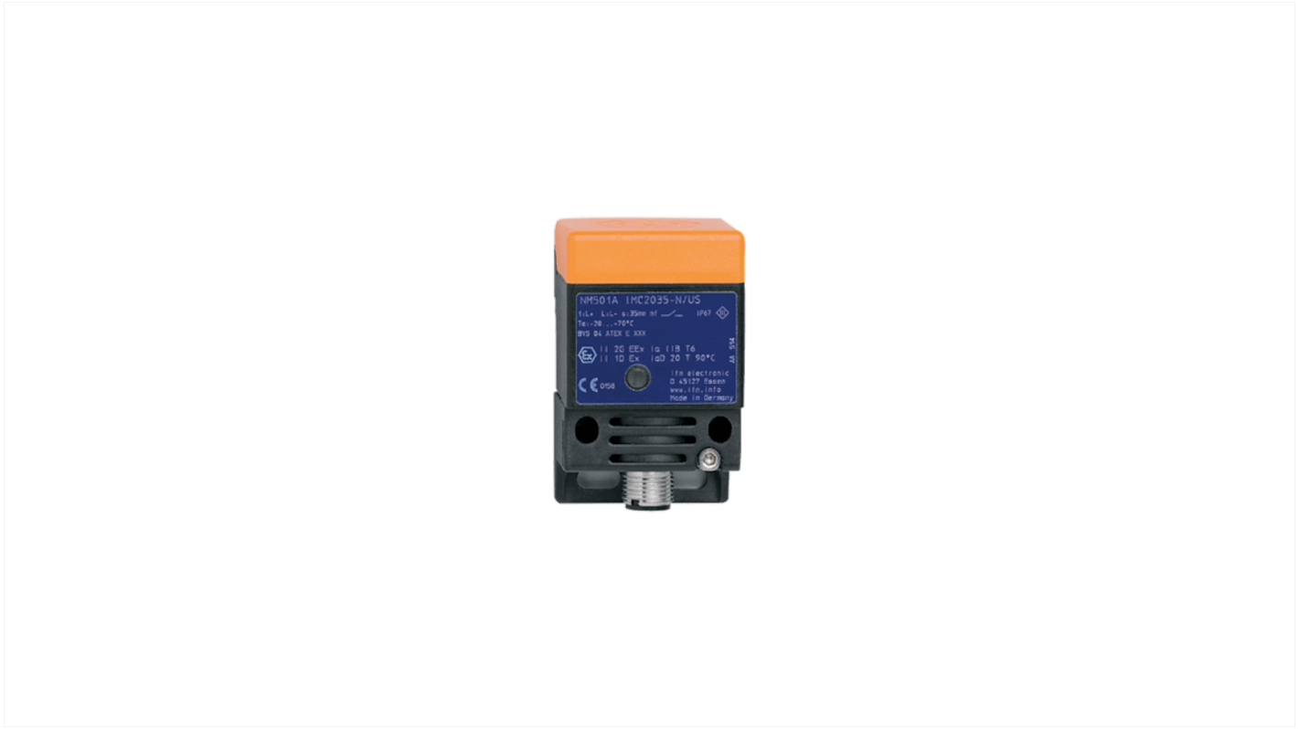 Rs-Online Sensore di prossimità induttivo rettangolare ifm electronic M12 rilevamento 20 mm 7 5 → 30 V cc