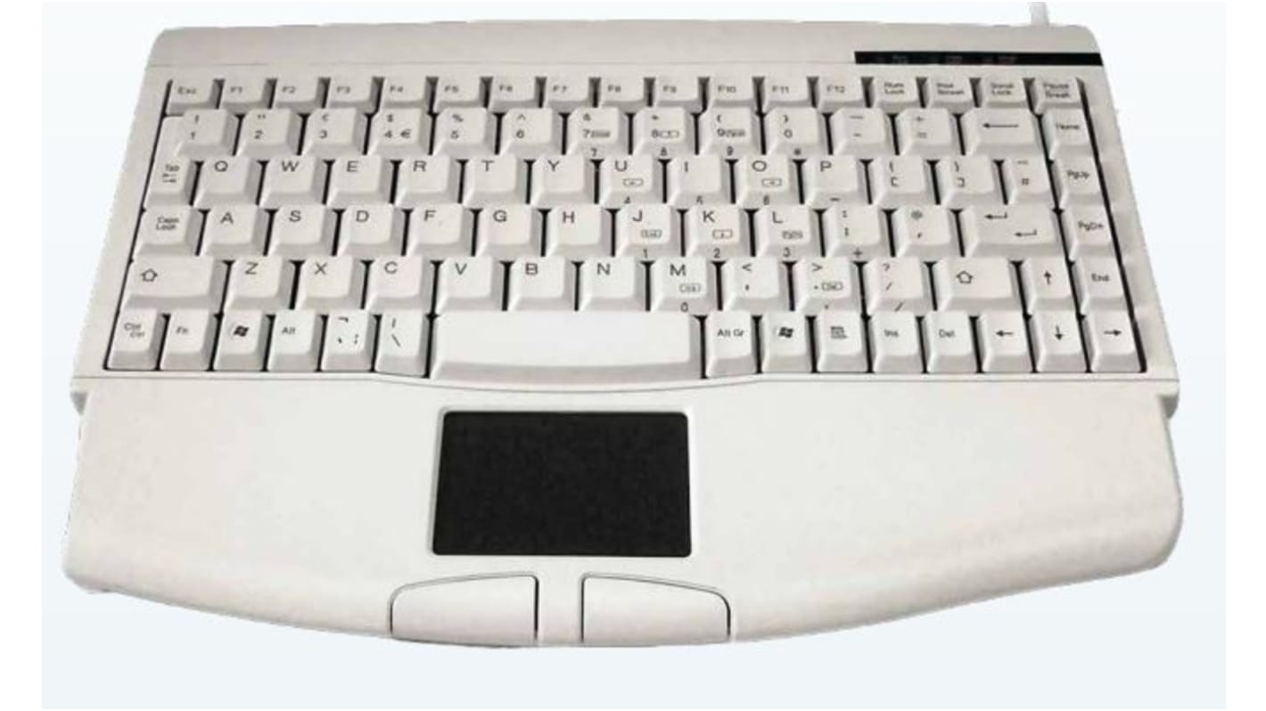 Teclado Ceratech, , Con cable, Beige, PS/2, Compacto, QWERTY (francés)