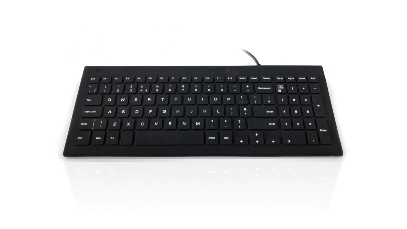 Klávesnice, Kabelová, Černá, USB QWERTY (Velká Británie) Ceratech