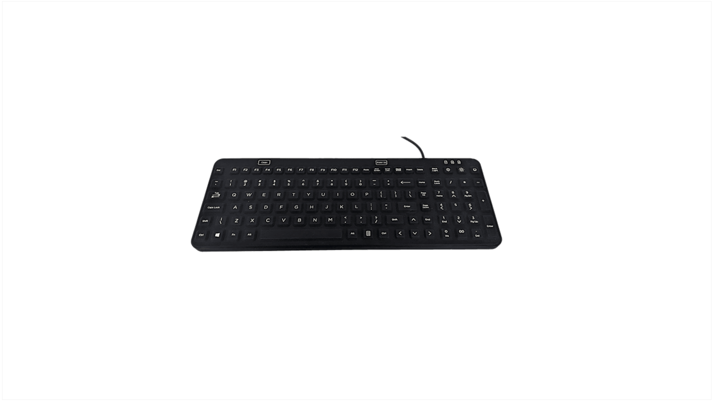 Klávesnice, Kabelová, Bílá, USB Kompaktní QWERTY (Velká Británie) Ceratech