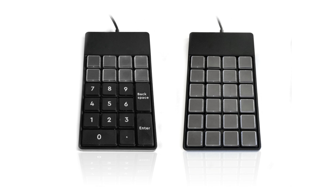 Ceratech KYB500-S24BUSBBK Wired USB Compact Keyboard, QWERTY (UK), Black