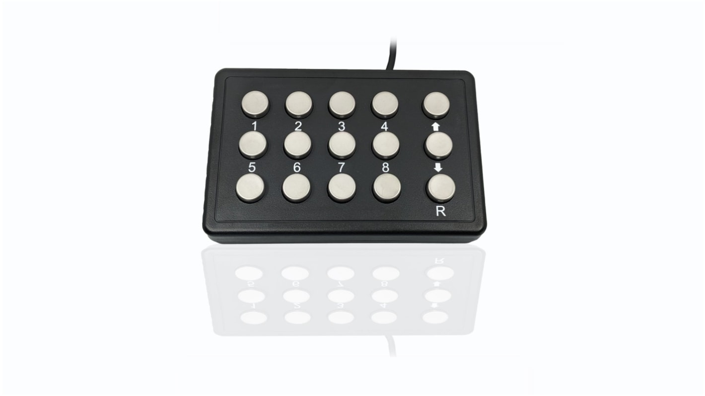 Teclado Ceratech, , Con cable, Negro, USB, QWERTY (UK)