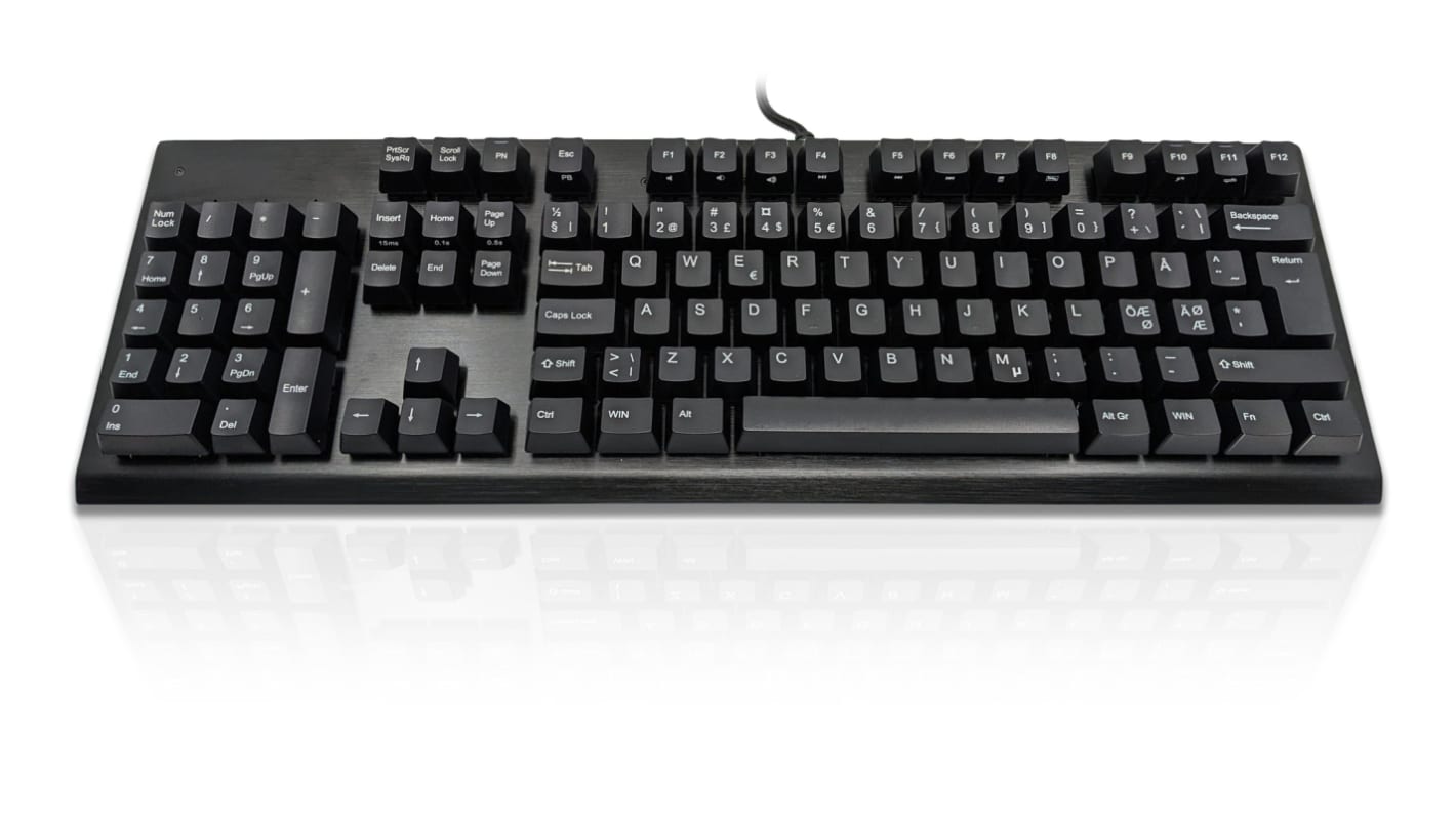 Ceratech KYB-LEFTUSB-BKND Wired USB Keyboard, QWERTY, Black