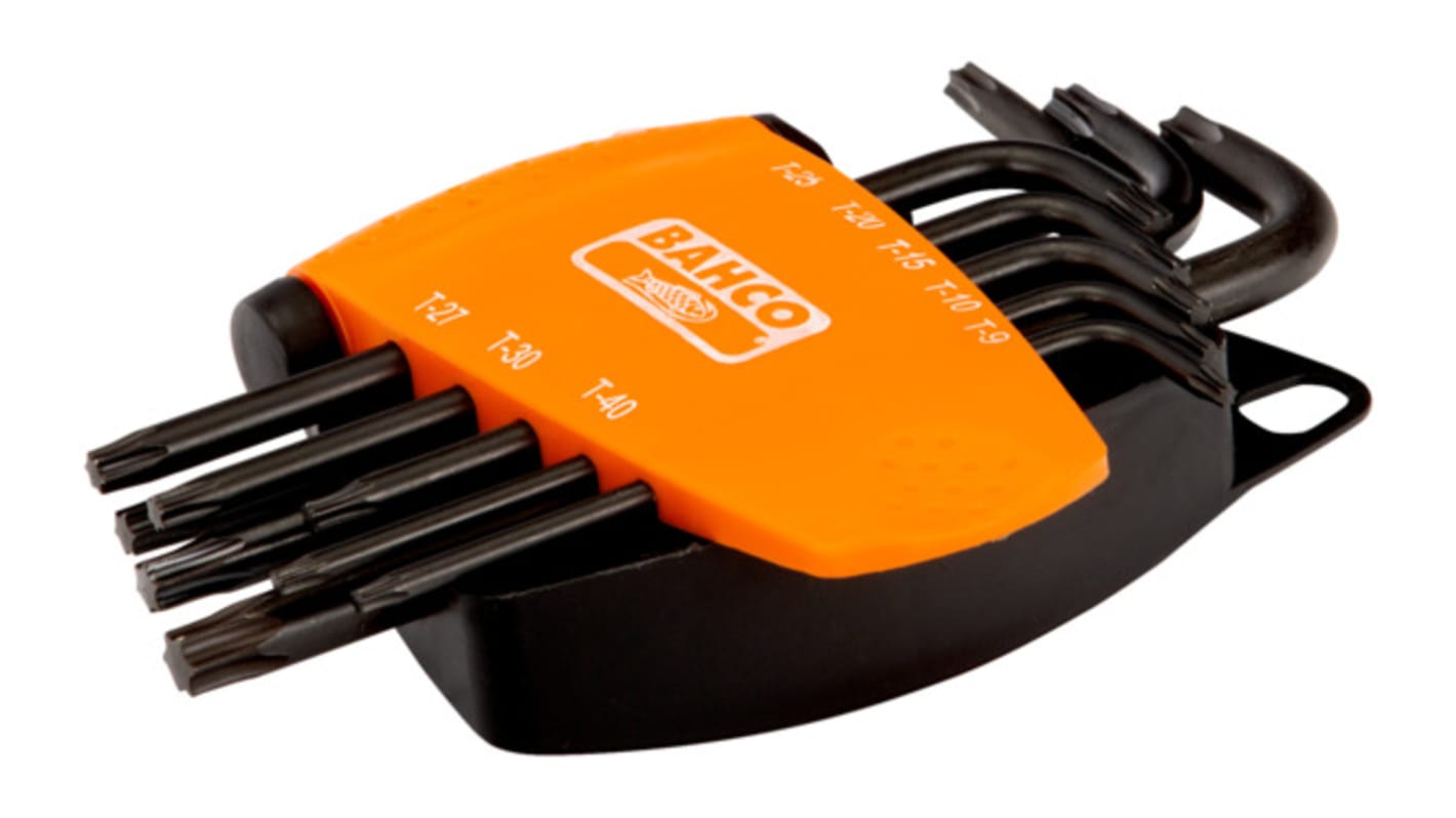Bahco 8 piece, T9, T10, T15, T20, T25, T27, T30, T40