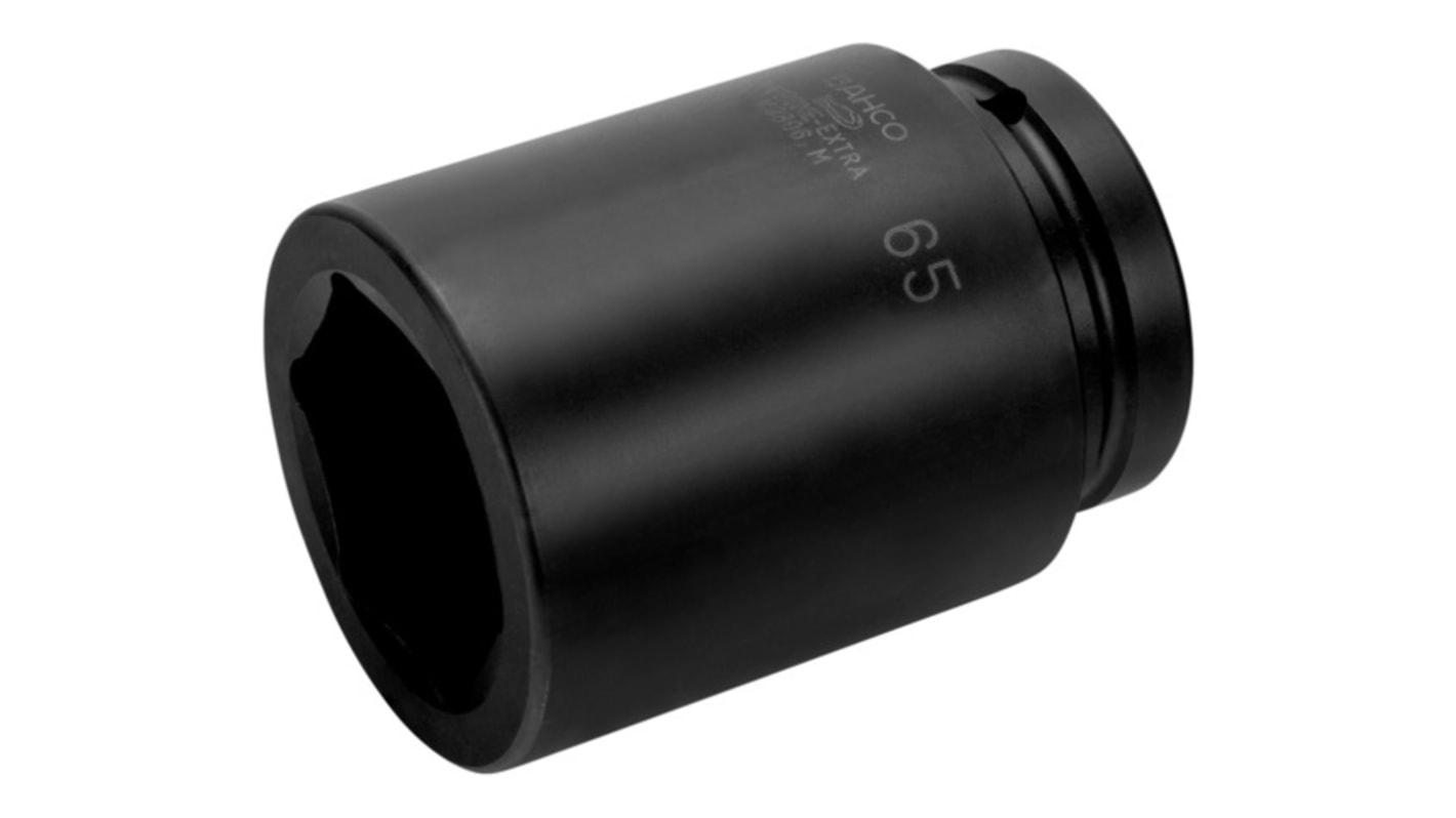 Bahco 65mm, 1-1/2 in Drive Deep Impact Socket, 135 MM length