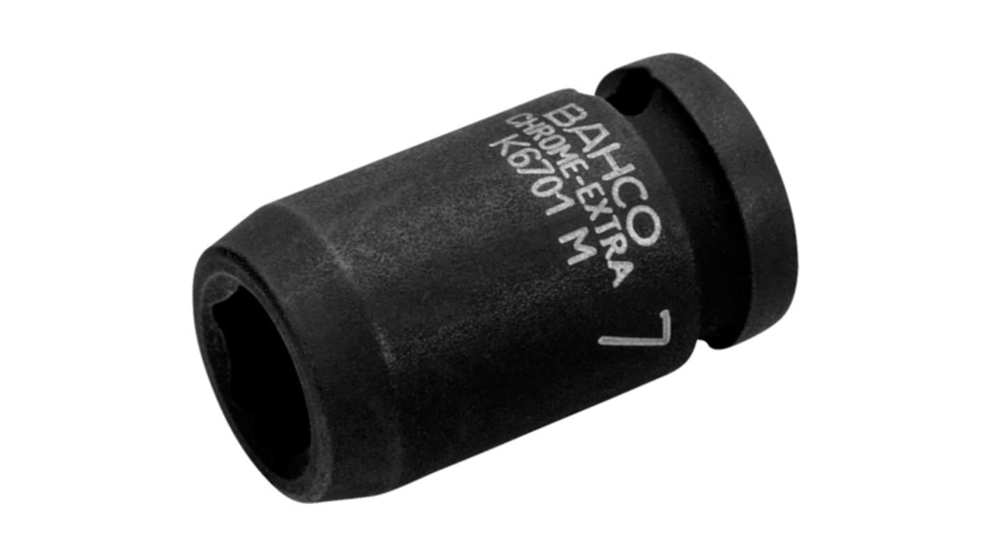 Bahco 14mm, 1/4 in Drive Impact Socket, 23 mm length