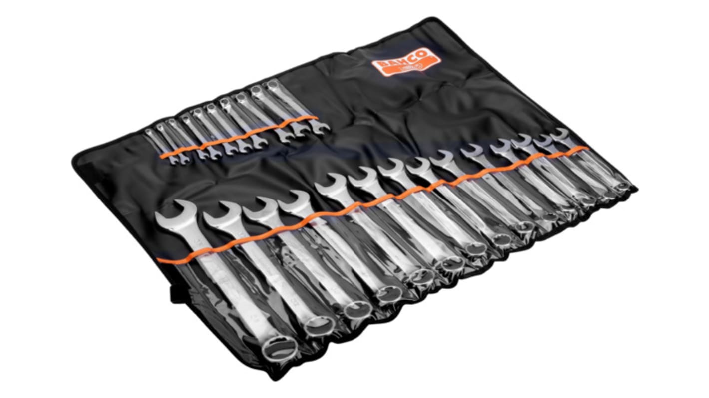 Bahco 111M Series 24-Piece Spanner Set, 6, 7, 8, 9, 10, 11, 12, 13, 14, 15, 16, 17, 18, 19, 20, 21, 22, 24, 26, 27, 28,