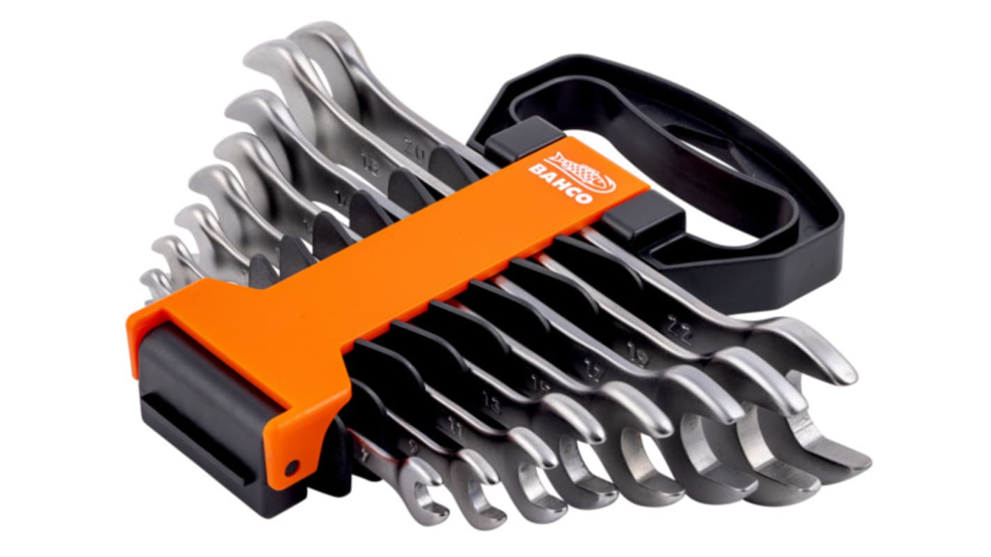 Bahco 6M Series 8-Piece Spanner Set, 6 x 7, 8 x 9, 10 x 11, 12 x 13, 14 x 15, 16 x 17, 18 x 19, 20 x 22 mm