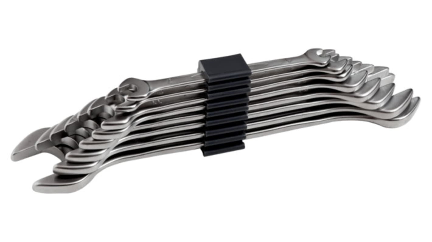 Bahco 6Z Series 8-Piece Spanner Set, 1/2 x 9/16, 1/4 x 5/16, 3/8 x 7/16, 5/8 x 3/4, 5/16 x 11/32, 13/16 x 7/8, 15/16 x