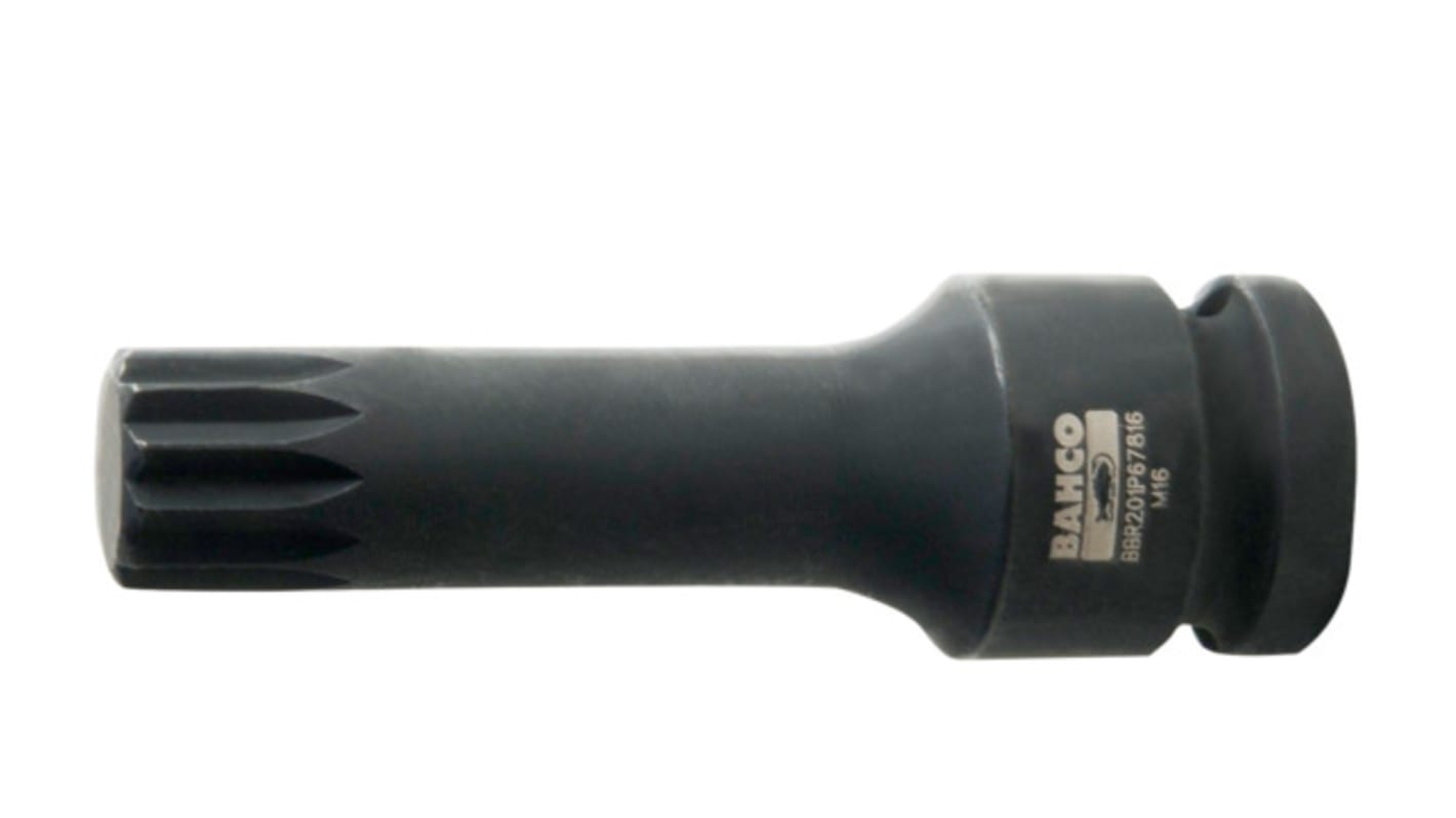 Bahco M16mm, 1/2 in Drive Deep Impact Socket, 78 mm length