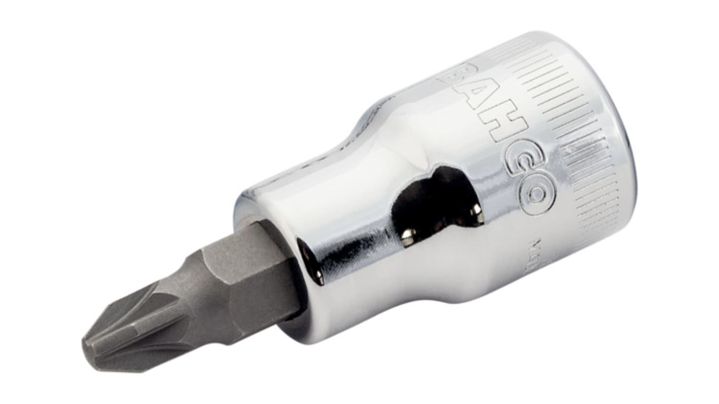 Bahco 1/2in标准套筒, PZ2驱动头, 60 mm总长