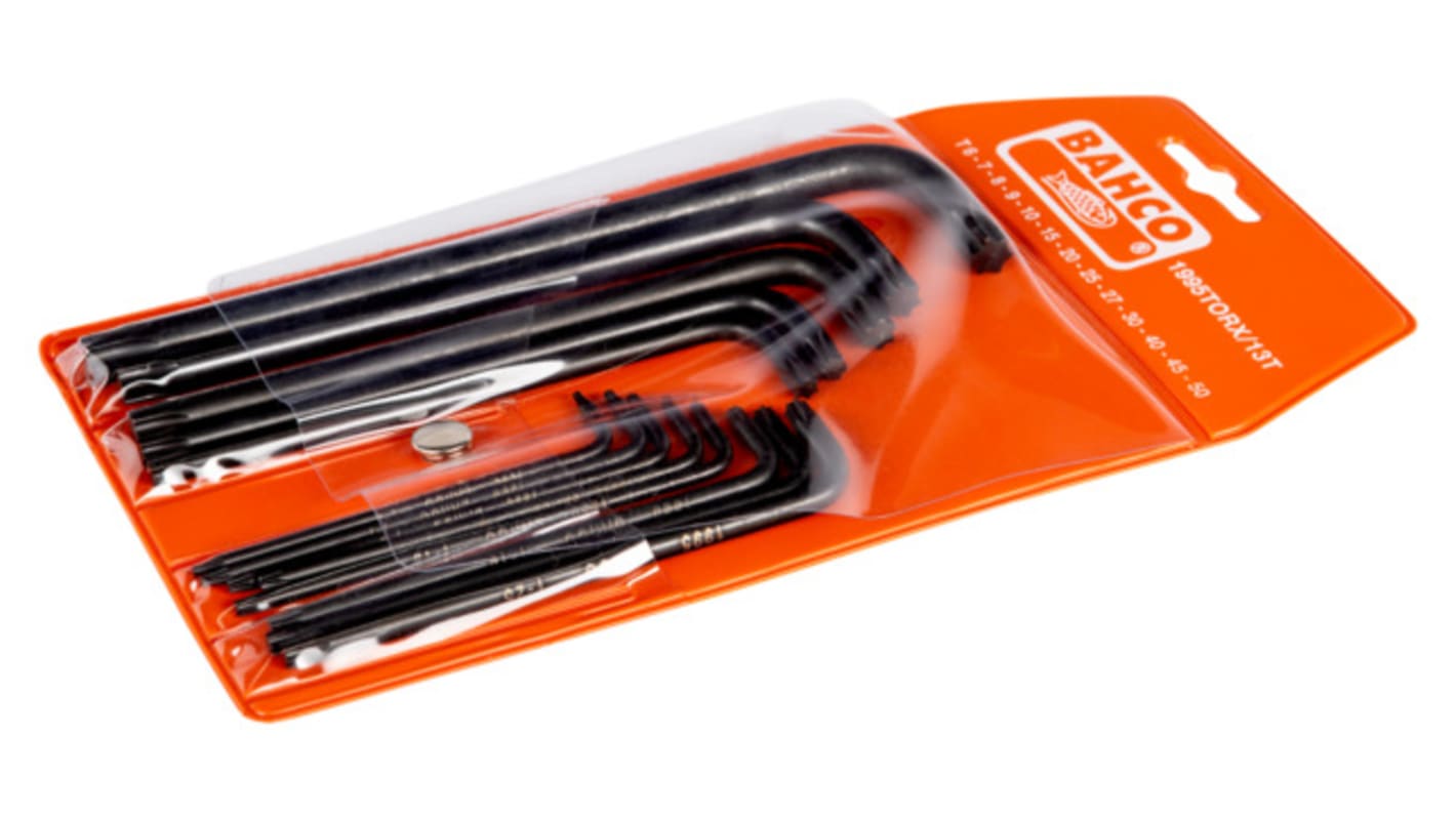Bahco 13 piece, T6, T7, T8, T9, T10, T15, T20, T25, T27, T30, T40, T45, T50