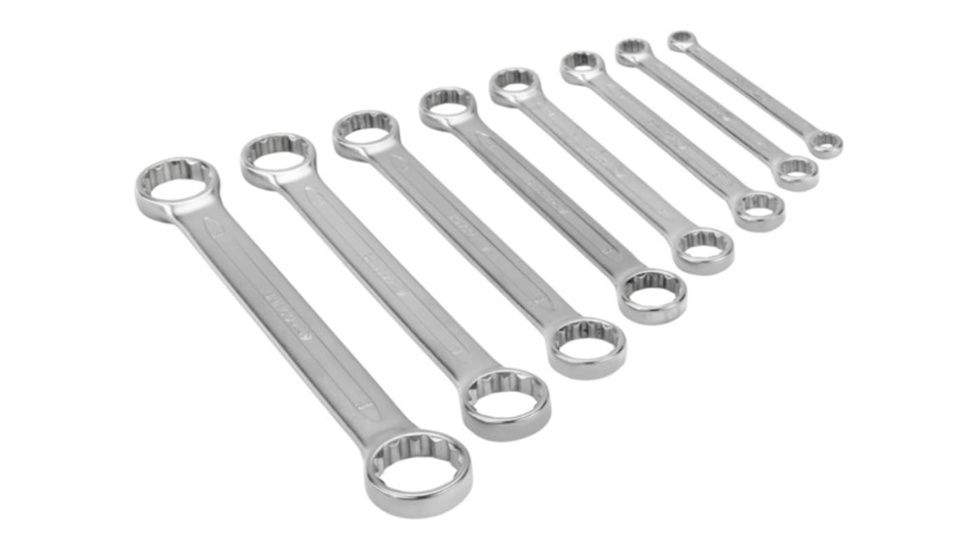 Bahco 4M Series 8-Piece Spanner Set, 6 x 7, 8 x 9, 10 x 11, 12 x 13, 14 x 15, 16 x 17, 18 x 19, 20 x 22 mm