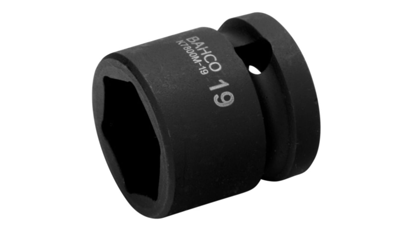 Bahco 14mm, 1/2 in Drive Impact Socket, 28 mm length