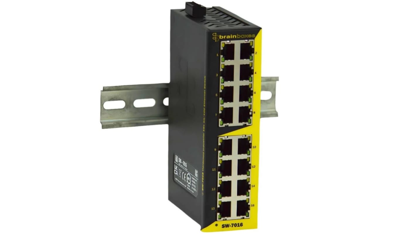 Brainboxes SW-7016, Network Switch 16 Port Network Switch