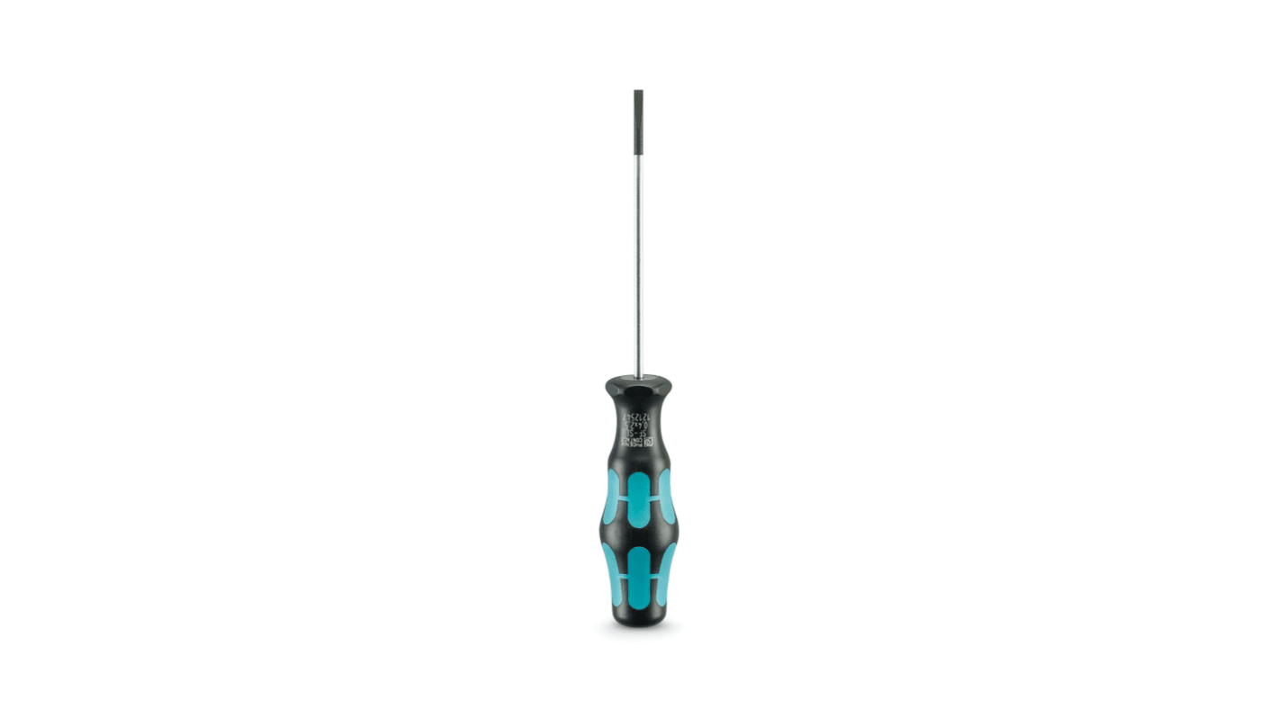Phoenix Contact Slotted  Screwdriver, 0.4 x 2.5 mm Tip, 75 mm Blade, 145 mm Overall