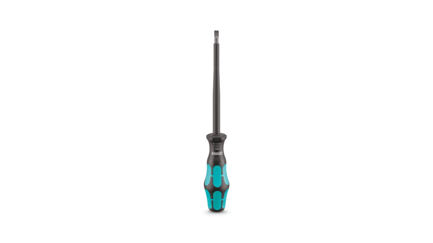 Phoenix Contact Slotted Insulated Screwdriver, 1.0 x 5.5 mm Tip, 125 mm Blade, VDE/1000V, 223 mm Overall