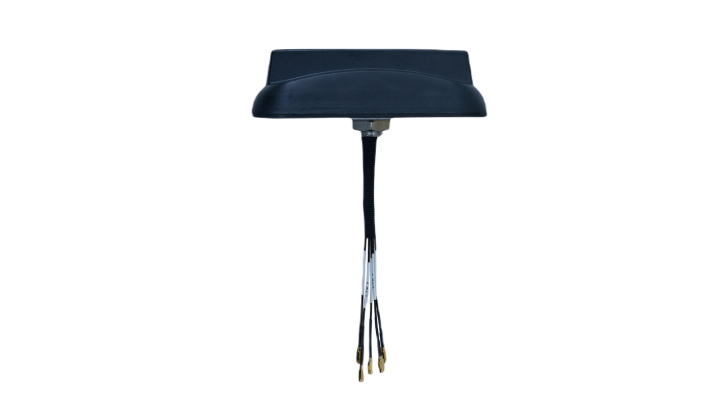 TE Connectivity L000151-01 Shark Fin Multiband Antenna with QMA Connector, MIMO 2x2, Omni-directional