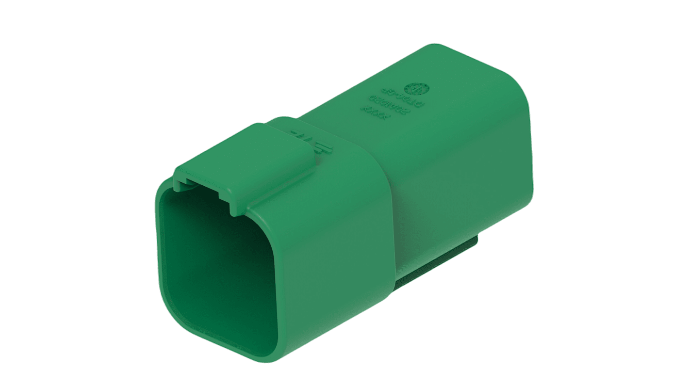 6POS 1.6MMPIN Housing SLDE GREEN