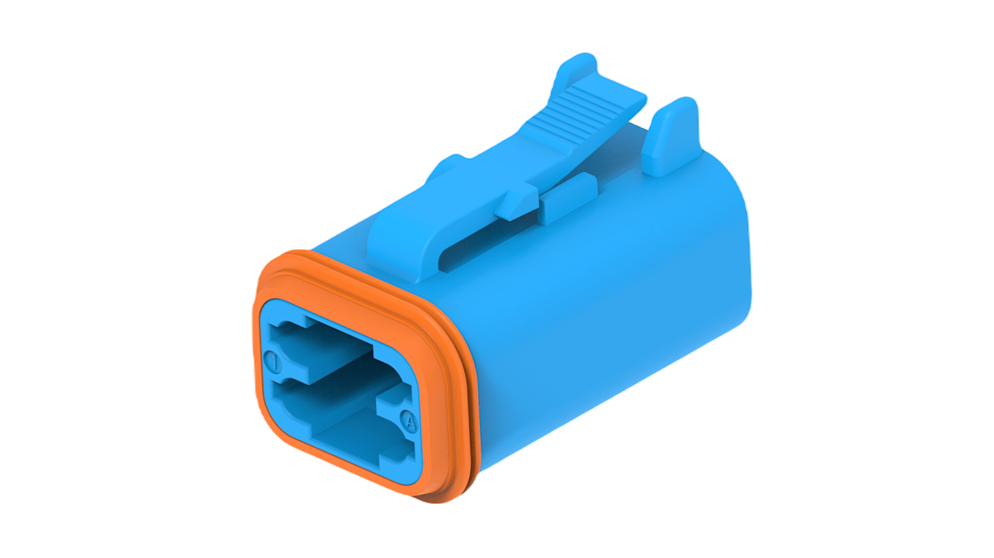 4POS 1.6MMSOC Housing SLDE BLUE