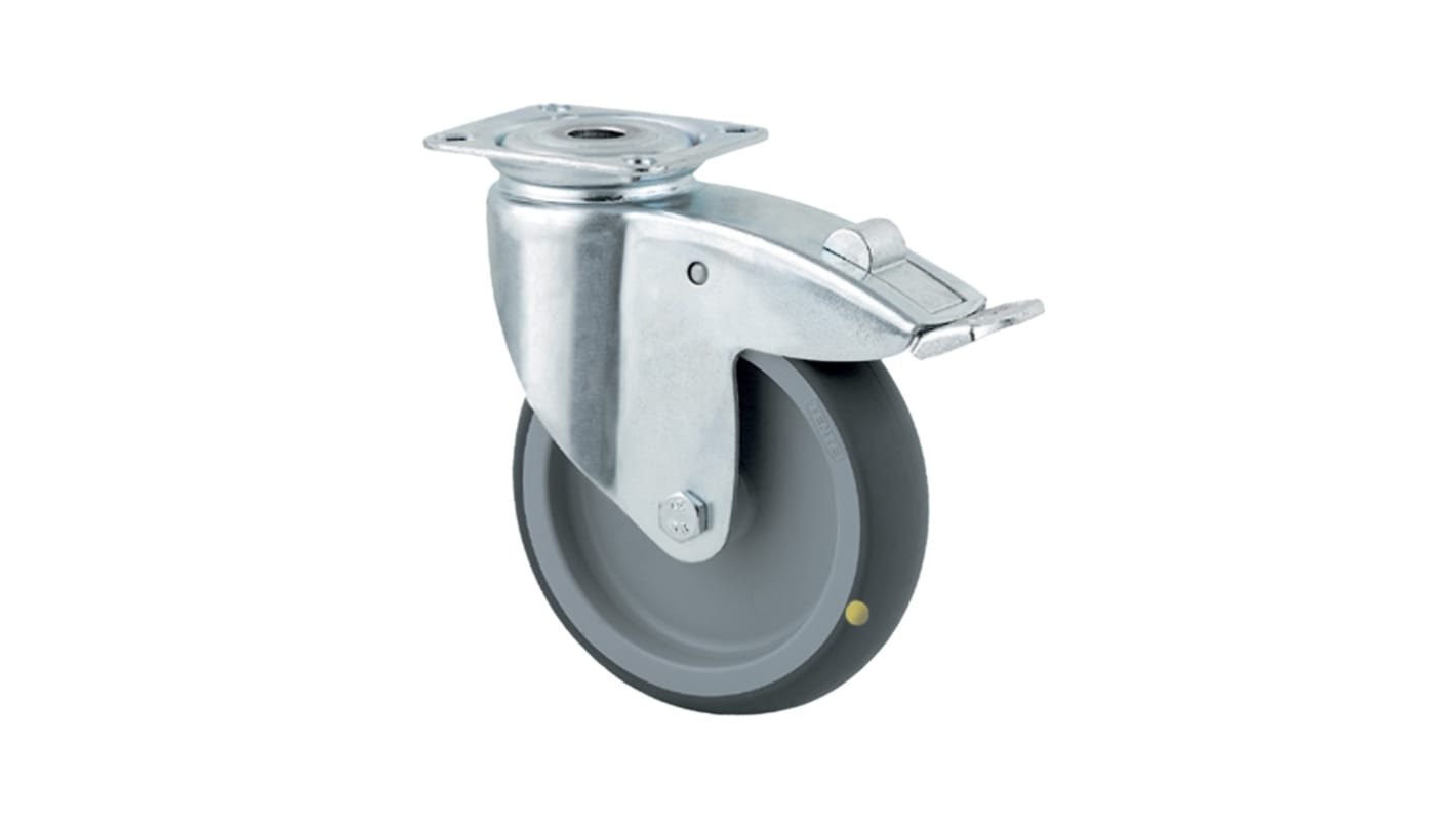 Tente Lenkrolle, Rad ø 100mm, 80kg, Ges H. 135mm