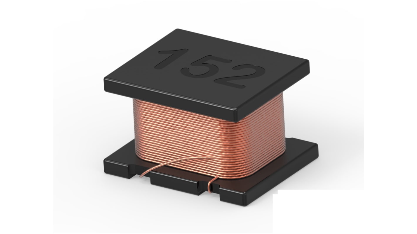 TE Connectivity, 3627, 3627 Unshielded Wire-wound SMD Inductor with a Ferrite Core, 8.2 μH 10% 225mA Idc